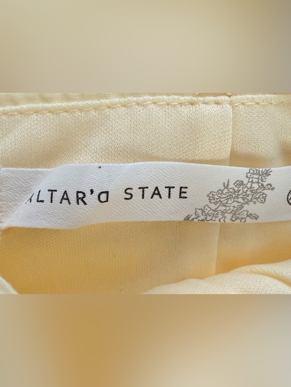 Altar'd State Yellow Ruffle Strap Mini Dress - Picture 3 of 3